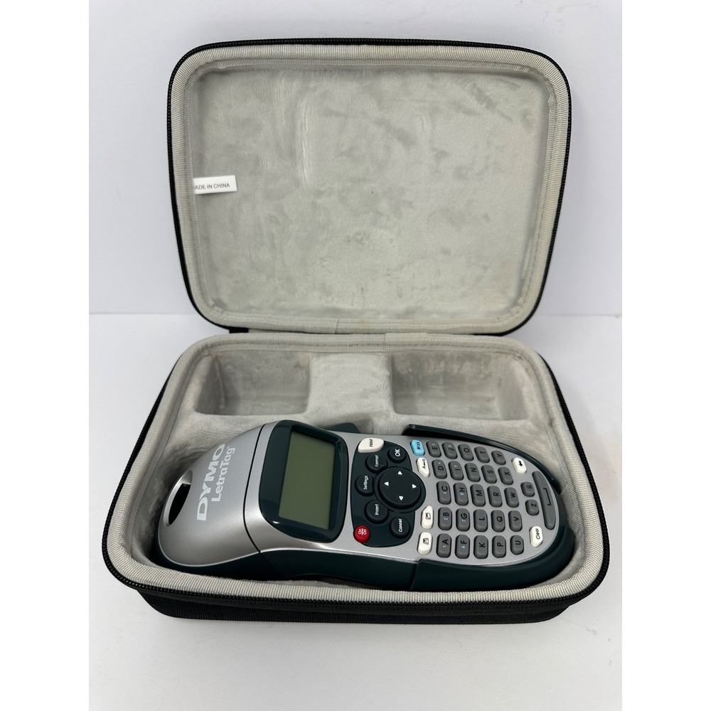 Dymo Portable Printer Handheld Label Maker Black Silver Letratag 50H+